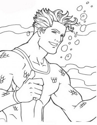 Aquaman Coloring Page