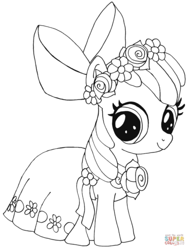 Apple-bloom coloring page