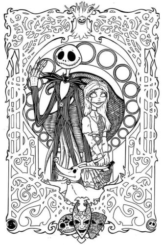 Jack Skellington Coloring Page