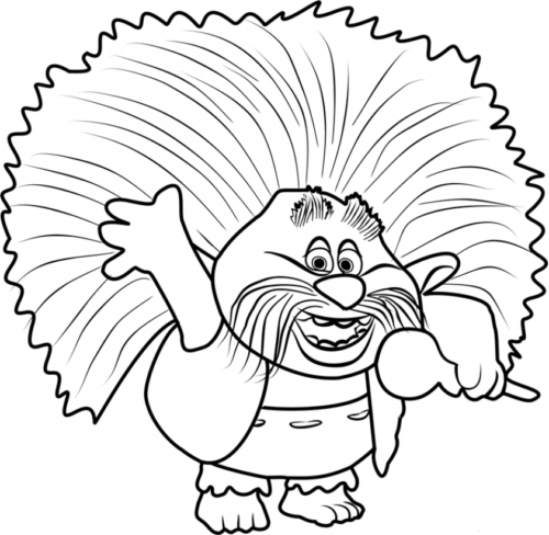 King Peppy Coloring Page