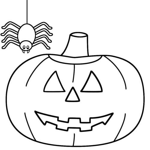 Jack-O-Lantern Coloring Page