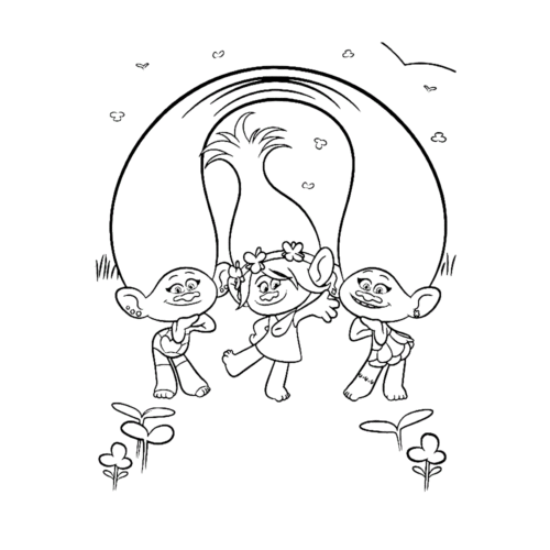 Satin and Chenille with Poppy Coloring Page