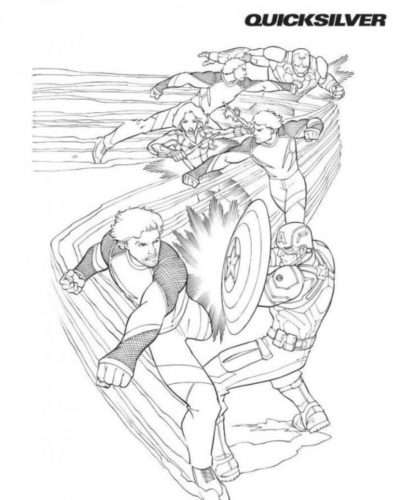 Quicksilver Coloring Page