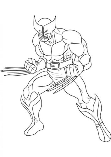 Wolverine Coloring Page