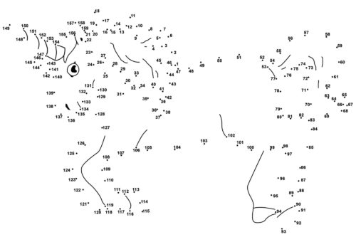 Connect The Dots coloring page