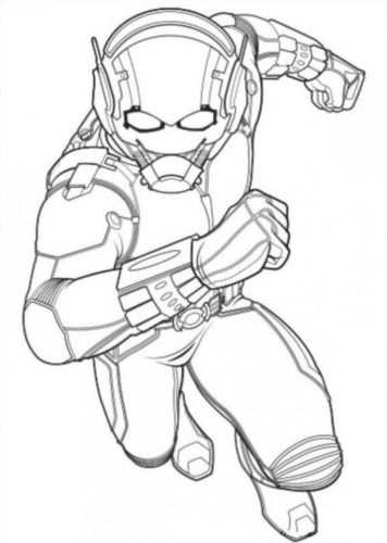 Ant Man Coloring Page