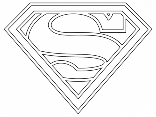 Supergirl Logo Coloring Page