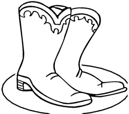 Boots Coloring Page