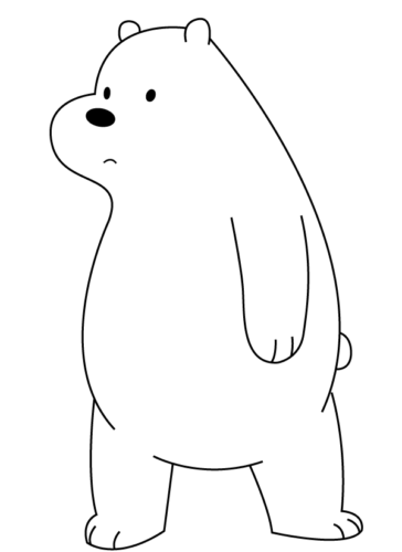 Ice Bear Coloring Page