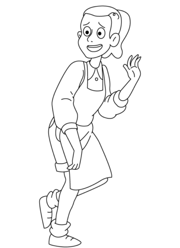 Lucy We Bare Bears Coloring Page
