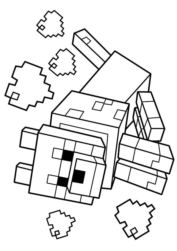 coloring pages for kids who like minecraft