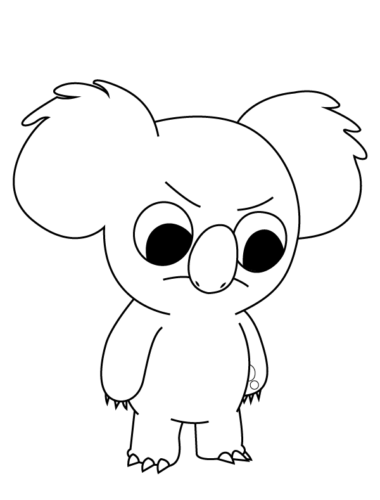 Nom Nom We Bare Bears Coloring Page