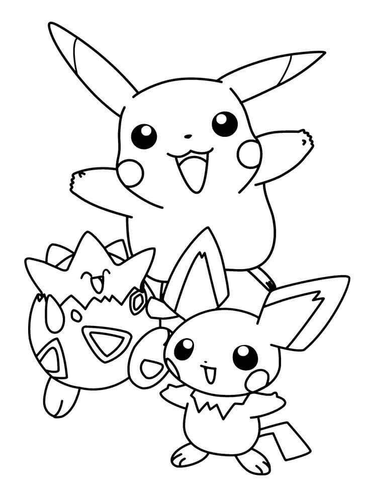 Featured image of post The Best 15 Printable Pichu Pokemon Coloring Pages