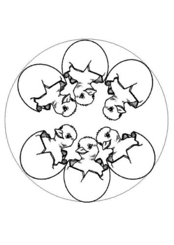 12.A Photo Frame For Baby Benny Mandala Coloring Page