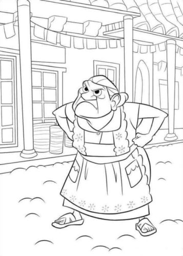 19. Abuelita Coloring Page