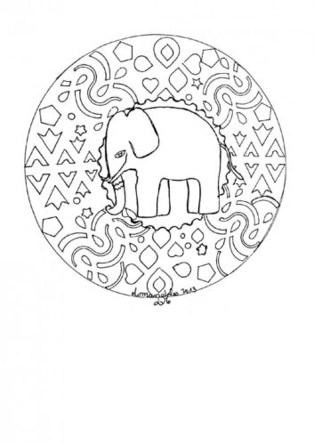 23.The Grandpa Of The Jungle Mandala Coloring Page