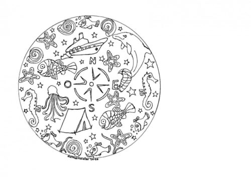 25.The Greatest Captain Of The Seas Mandala Coloring Page