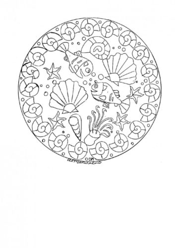 27.Millie And Minnie Mandala Coloring Page