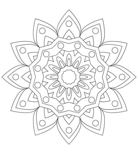 28. The Prince In a Fix Mandala Coloring Page