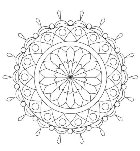 29. Best Chandelier In The World Mandala Coloring Page