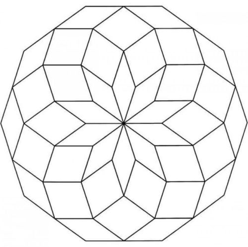 30. The 3d Effect Mandala Coloring Page