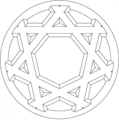 31. The truth behind the stars Mandala Coloring Page