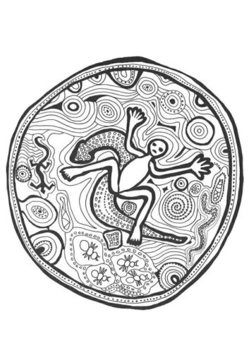 4.What Moon Is Scared Of Mandala Coloring Page