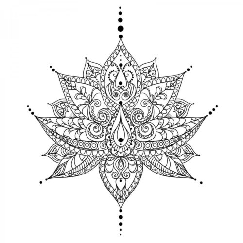 42. Unique Mandala Coloring Page