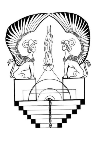 5.The Egyptian Guardian Of Idols Mandala Coloring Page