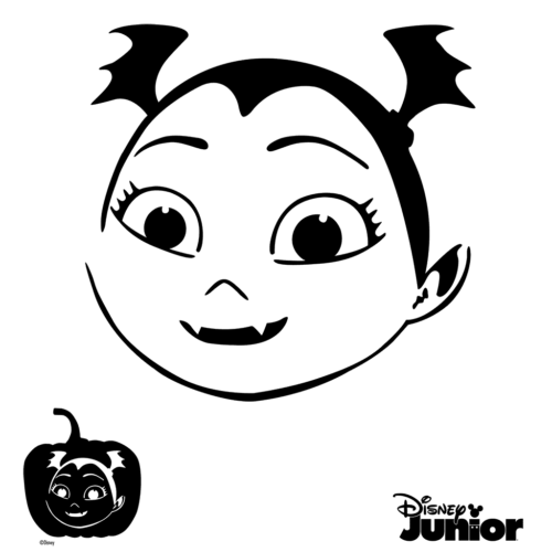 Pumpkin Stencils Vampirina Cutout
