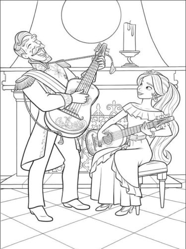 11 Francesco And Elena Coloring Page