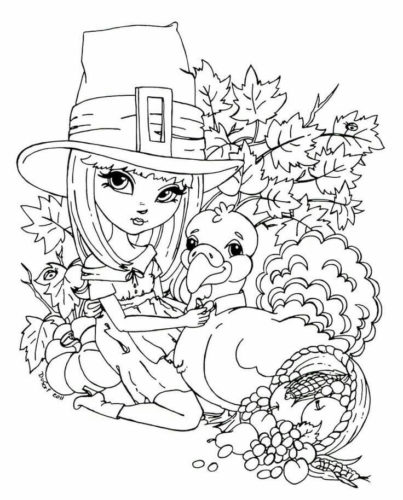 15 Bella Works For Poor People Thanksgiving coloring page