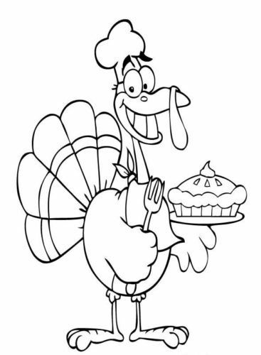 16 Cream On Top Of Pumpkin Pie Thanksgiving coloring page
