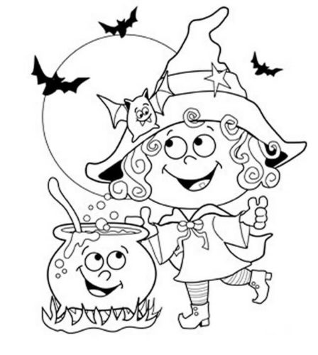 17 Magician Mary Invited Bats For Dinner Thanksgiving coloring page