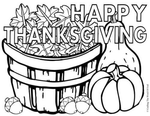23 The Signs Of Fall Thanksgiving coloring page