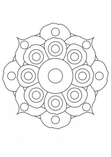 25 Flower Mandala flowers coloring pages