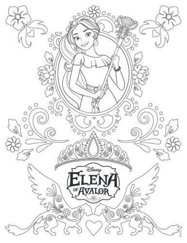 28 The Majestic Elena Of Avalor Coloring Page