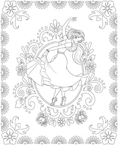 29 Dancing Elena Of Avalor Coloring Page