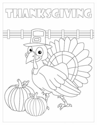 30 Turkey Thanksgiving coloring page