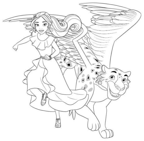 31 Elena And Jacquins Coloring Page
