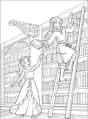 4 Elena With Mateo Elena of Avalor Coloring Page