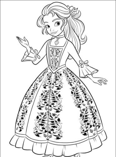 6 Princess Isabel Elena of Avalor Coloring Page