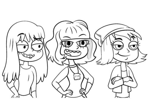 Janna, Jackie, Hope Star vs. the Forces of Evil Coloring Page