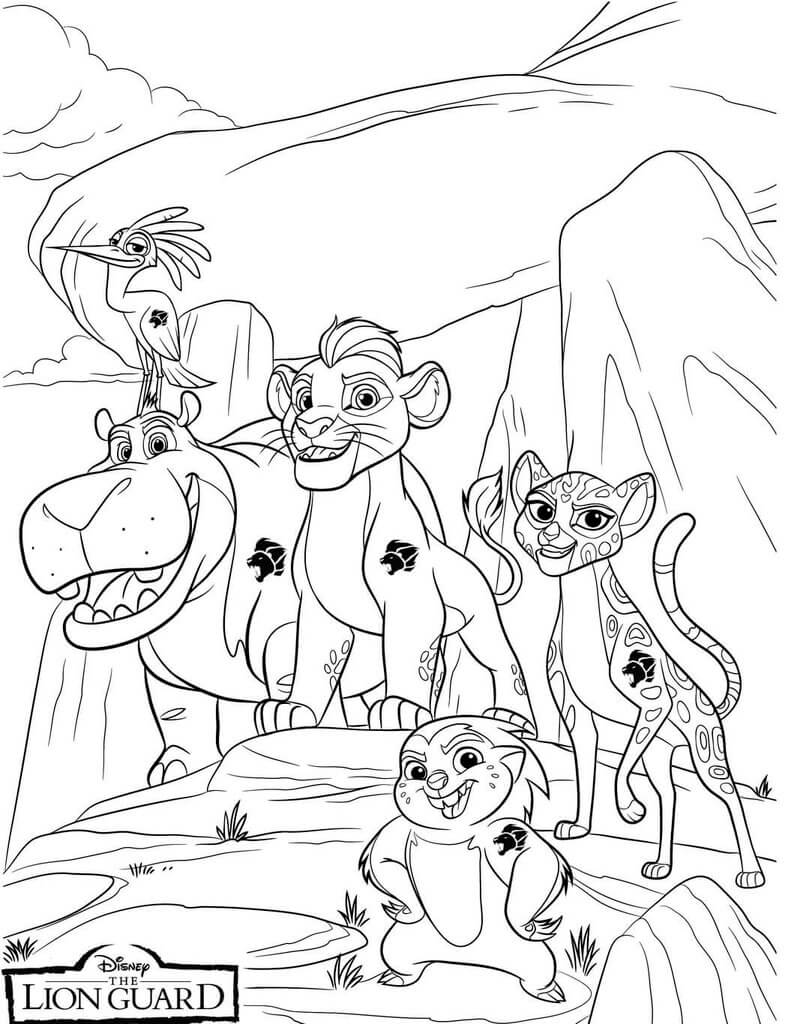 Download 20 Printable The Lion Guard Coloring Pages