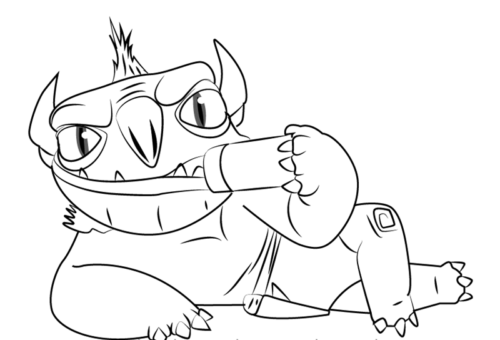 NotEnrique TrollHunters Coloring Page