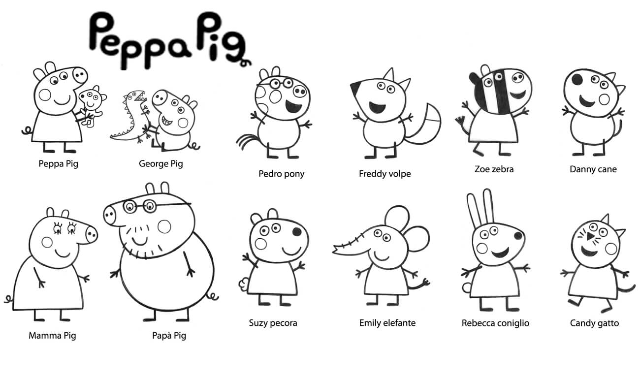 Peppa Pig coloring pages printable games #2