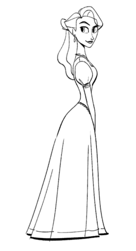 Queen Arianna Tangled The Series Coloring Page