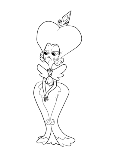 Queen Butterfly Star vs. the Forces of Evil Coloring Page