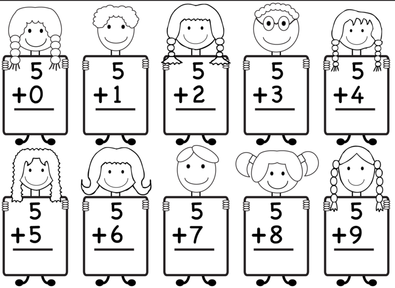 kindergarten math practice sheets