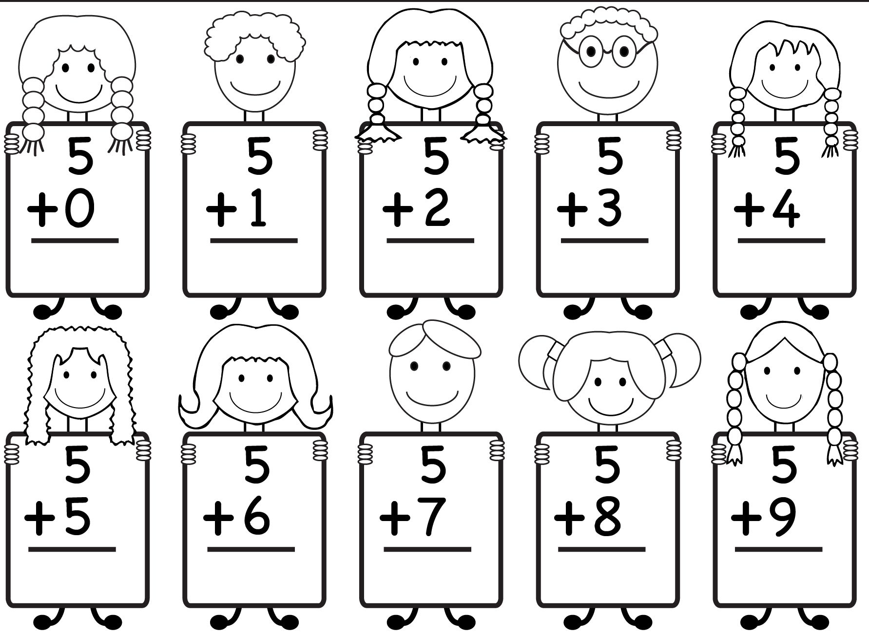 Free Printable Worksheets Math Kindergarten